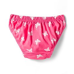 Babyhug 100% Cotton Knit Floral Butterfly & Polka Dots Printed Panties Pack Of 3 - Multicolour