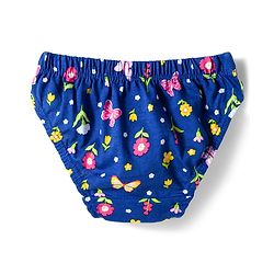 Babyhug 100% Cotton Knit Floral Butterfly & Polka Dots Printed Panties Pack Of 3 - Multicolour