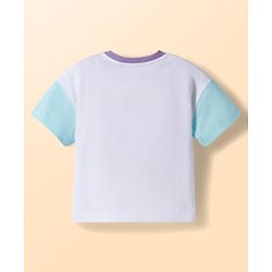 Babyhug Disney Single Jersey Knit Half Sleeves T-Shirt & Skirt Set with Marie Graphic - Multicolor