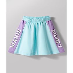 Babyhug Disney Single Jersey Knit Half Sleeves T-Shirt & Skirt Set with Marie Graphic - Multicolor