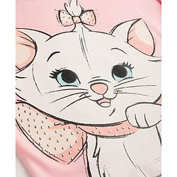 BABYHUG DISNEY Single Jersey Knit Half Sleeves Top & Skirt With Marie Graphic - Pink