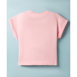 BABYHUG DISNEY Single Jersey Knit Half Sleeves Top & Skirt With Marie Graphic - Pink