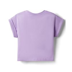 Babyhug Disney Single Jersey Knit Half Sleeve Top & Skirt With Minnie Mouse Graphics - Lavender