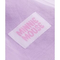 Babyhug Disney Single Jersey Knit Half Sleeve Top & Skirt With Minnie Mouse Graphics - Lavender