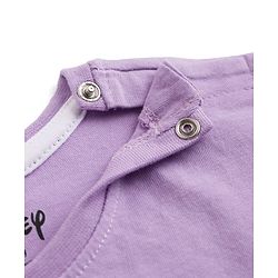 Babyhug Disney Single Jersey Knit Half Sleeve Top & Skirt With Minnie Mouse Graphics - Lavender