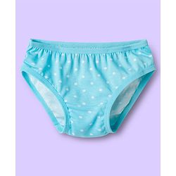 Babyhug 100% Cotton Knit Panties With Floral Polka Dots & Rainbow Print Pack Of 3 - Multicolour