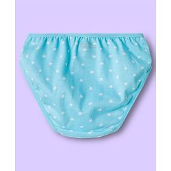 Babyhug 100% Cotton Knit Panties With Floral Polka Dots & Rainbow Print Pack Of 3 - Multicolour