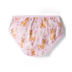 Babyhug 100% Cotton Knit Animal & Polka Dots Printed Panties Pack Of 3 - Multicolour