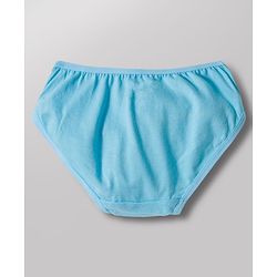 Babyhug 100% Cotton Knit Panties with Heart & Bear Print  Pack of 3 - Blue Pink & White