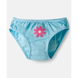 Babyhug 100% Cotton Knit Polka Dots & Floral Printed Panties Pack Of 3 - Multicolour