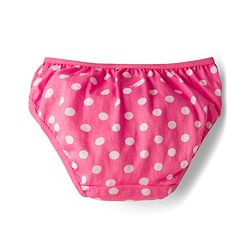 Babyhug 100% Cotton Knit Floral & Polka Dots Printed Panties Pack Of 3 - Multicolour