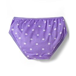 Babyhug 100% Cotton Knit Panties with Floral & Polka Dot Print Pack of 3 - Multicolor