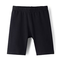 Babyhug Cotton Lycra Knit Mid Thigh Length Cycling Shorts Solid Colour Pack of 3 - Black