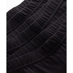 Babyhug Cotton Lycra Knit Mid Thigh Length Cycling Shorts Solid Colour Pack of 3 - Black