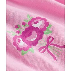 Babyhug 100% Cotton Knit Bloomers with Floral & Heart Print Pack of 3 - Pink & White
