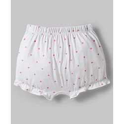 Babyhug 100% Cotton Single Jersey Knit Bloomers With Polka Dots Print Pack of 5 - Multicolor
