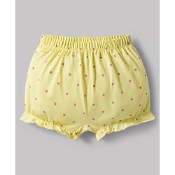 Babyhug 100% Cotton Single Jersey Knit Bloomers With Polka Dots Print Pack of 5 - Multicolor
