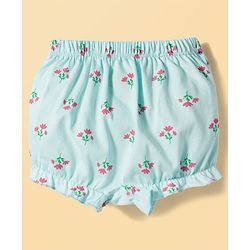Babyhug 100% Cotton Knit Bloomers With Floral Print Pack of 3 - Multicolor