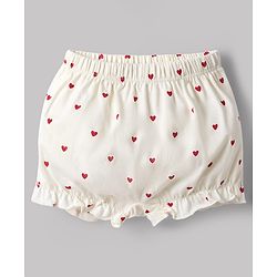 Babyhug 100% Cotton Knit Bloomers with Heart & Star Print Pack of 3 - Multicolor
