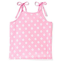 Babyhug 100% Cotton Woven Sleeveless Floral Printed Shoulder Tie Up Slips Pack Of 3 - Multicolour