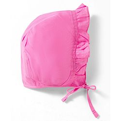 Babyhug 100% Cotton Knit Caps with Knot Solid, Heart & Rainbow Print Pack of 3 Multicolour - Diameter 11 cm