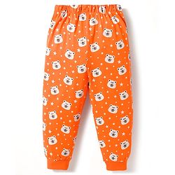 Babyhug 100% Cotton Knit Full Sleeves T-Shirt & Pajama Night Suits with Panda Print & Stripes Pack of 2 - Multicolor