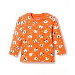 Babyhug 100% Cotton Knit Full Sleeves T-Shirt & Pajama Night Suits with Panda Print & Stripes Pack of 2 - Multicolor