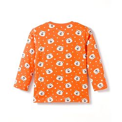 Babyhug 100% Cotton Knit Full Sleeves T-Shirt & Pajama Night Suits with Panda Print & Stripes Pack of 2 - Multicolor