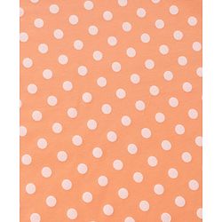 Babyhug Cotton Knit Hooded Wrapper With Polka Dot Print L 73 x B 72 cm - Orange