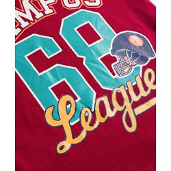 Babyhug 100% Cotton Knit Full Sleeves Sports Theme Printed Co-Ords T-Shirt & Pyjama Night Suits Pack Of 2 - Multicolour