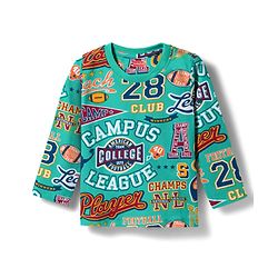 Babyhug 100% Cotton Knit Full Sleeves Sports Theme Printed Co-Ords T-Shirt & Pyjama Night Suits Pack Of 2 - Multicolour
