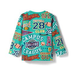 Babyhug 100% Cotton Knit Full Sleeves Sports Theme Printed Co-Ords T-Shirt & Pyjama Night Suits Pack Of 2 - Multicolour