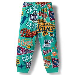 Babyhug 100% Cotton Knit Full Sleeves Sports Theme Printed Co-Ords T-Shirt & Pyjama Night Suits Pack Of 2 - Multicolour