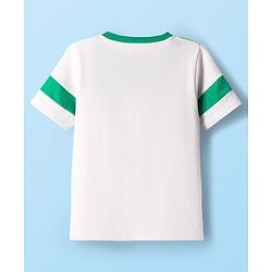 Babyhug 100% Cotton Knit Half Sleeves Sports Theme Printed T-Shirt - Multicolour