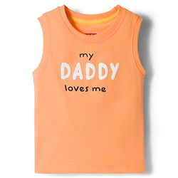 Babyhug Cotton Knit Sleeveless Tank T-Shirt With Text Print Pack of 3 - Multicolor