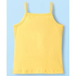 Babyhug 100% Cotton Knit Sleeveless Floral, Bunny & Polka Dots Printed Slips Pack of 3 - White, Yellow & Pink