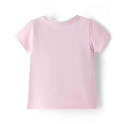 Pine Kids Disney Single Jersey Knit Half Sleeves T-Shirt with Daisy Duck Graphic - Pink
