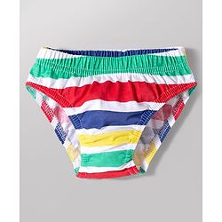 Babyhug 100% Cotton Single Jersey Knit Antibacterial Briefs With Car & Dino Print Pack of 3 - Multicolor