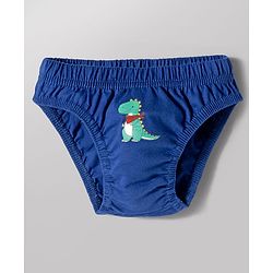 Babyhug 100% Cotton Single Jersey Knit Antibacterial Briefs With Car & Dino Print Pack of 3 - Multicolor