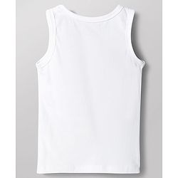 Babyhug 100% Organic Cotton Knit Sleeveless Solid Colour  Vests Pack of 3 - White