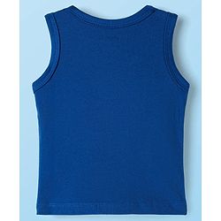 Babyhug 100% Cotton Single Jersey Knit Antibacterial Sleeveless Vests With Forest Print Pack of 3 - Multicolor