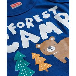 Babyhug 100% Cotton Single Jersey Knit Antibacterial Sleeveless Vests With Forest Print Pack of 3 - Multicolor