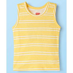 Babyhug 100% Cotton Single Jersey Knit Antibacterial Sleeveless Vests With Forest Print Pack of 3 - Multicolor