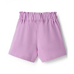 Babyhug Disney Single Jersey Knit Above Knee Length Shorts with Minnie Mouse Graphic & Bow Applique Pack of 2 - Multicolor