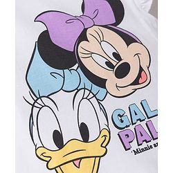 Babyhug Disney Single Jersey Knit Half Sleeves T-Shirt & Skirts Set With Minnie Mouse Graphics- Multicolor