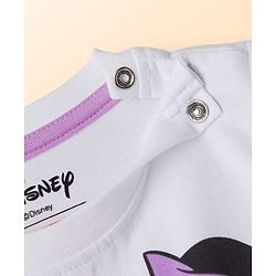 Babyhug Disney Single Jersey Knit Half Sleeves T-Shirt & Skirts Set With Minnie Mouse Graphics- Multicolor