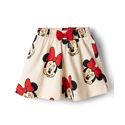 Babyhug Disney Single Jersey Knit Half Sleeves T-Shirt & Skirts Set With Minnie Mouse Graphics- Multicolor