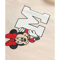 Babyhug Disney Single Jersey Knit Half Sleeves T-Shirt & Skirts Set With Minnie Mouse Graphics- Multicolor