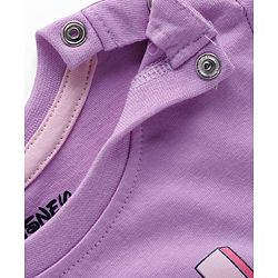 Babyhug Disney Single Jersey Knit Half Sleeves T-Shirt & Shorts Set with Marie Graphic - Multicolor