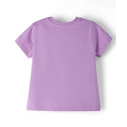 Babyhug Disney Single Jersey Knit Half Sleeves T-Shirt & Shorts Set with Marie Graphic - Multicolor